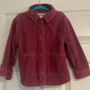 Old Navy Girls' Corduroy Jacket in Rose Mauve - 4T
